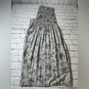 Cupio Lavender and Gold Floral Wide Leg Pants. Size XL. Scandinavian Vibes!
